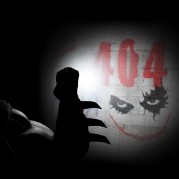 动态黑色蝙蝠侠小丑404HTML源码