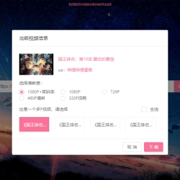 B站下载器Downloader v3.2.0